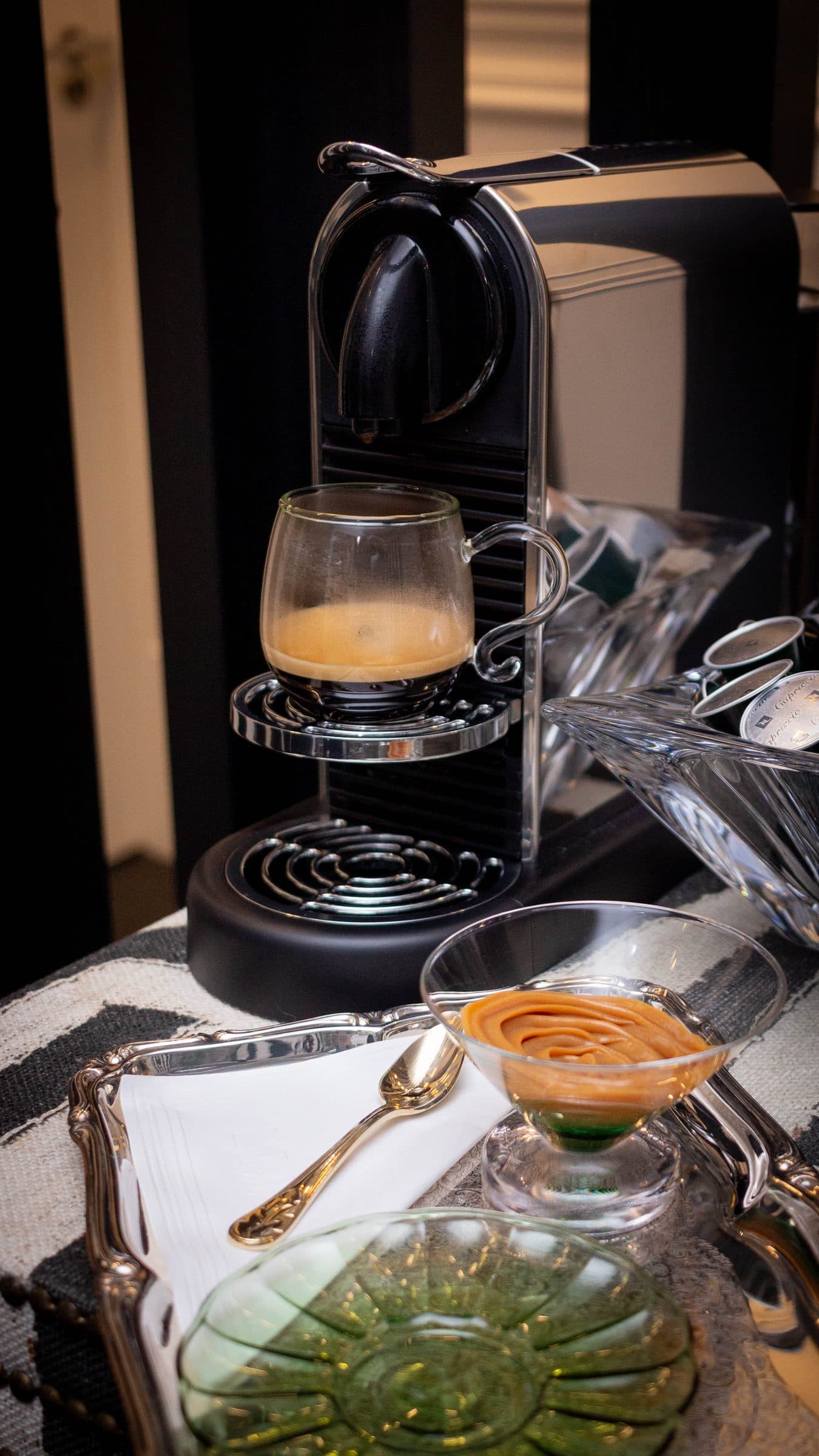 Espresso servido na copa